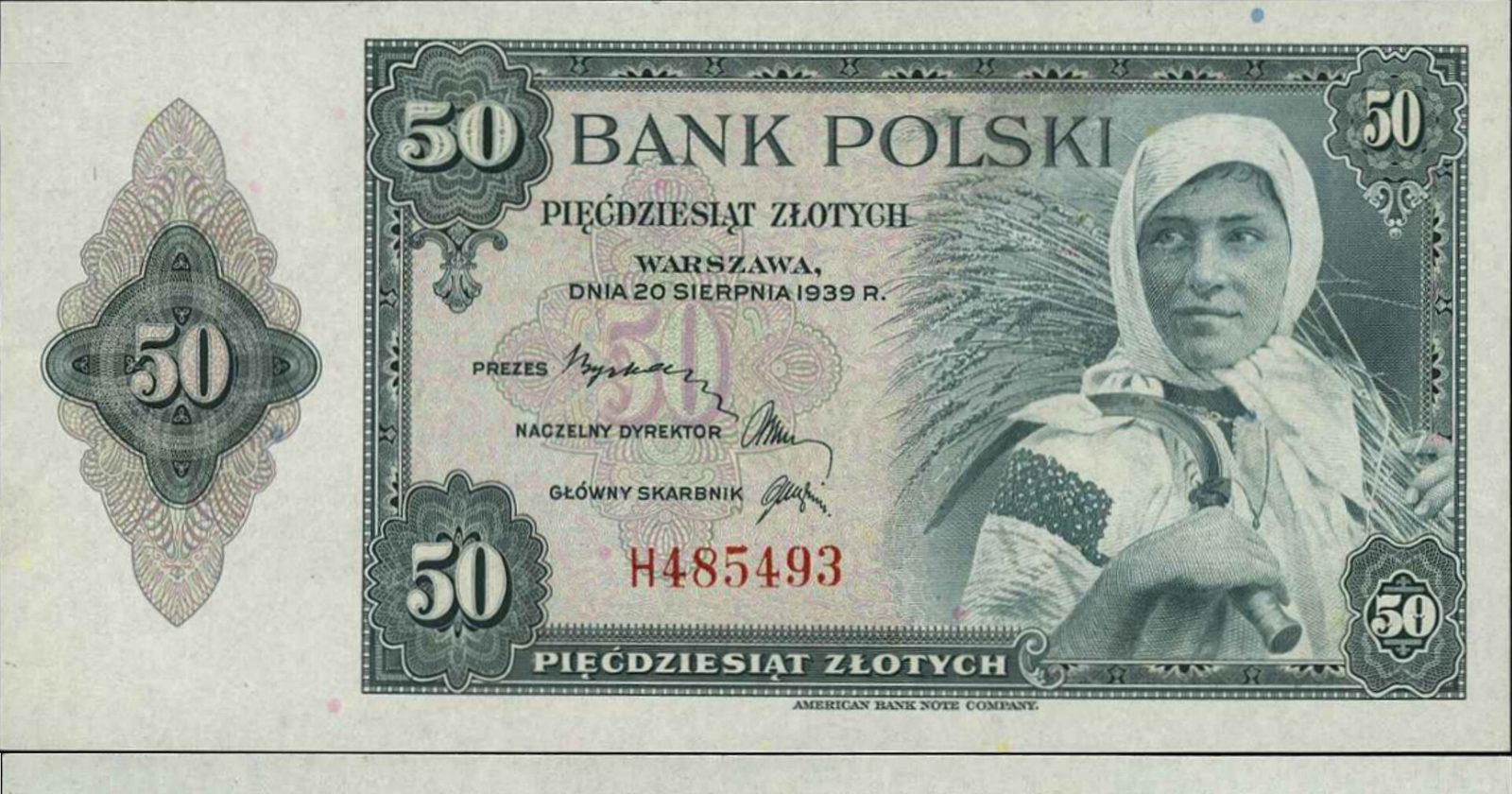 Historyczny polski banknot — ilustracja tematu finansów publicznych i Funduszu Kościelnego
